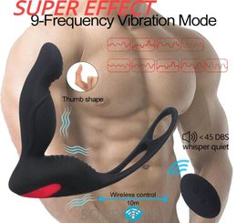 Male Vibrator Prostate Massager Stimulator Sex Toys for A Couple Men Gay Adults Sexshop Masturbator Strapon vibrators Anal Plug247253971