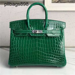 Bk Handbag Crocodile Leather 7a Handmade Cowhide Togo Splicing Bag 25cm handmadeqq