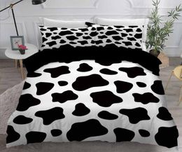 23 Pieces Cow Animal Bedding Sets 3D Print Duvet Cover Set Black White Bed Quilt Cover Twin Queen King SetNo Sheets5251925