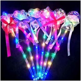 Led Light Sticks Fairy Stick Wave Ball Magic Sparkling Push Small Gift Childrens Glow Toy Party Supplies Favours Drop Delivery Otgbd