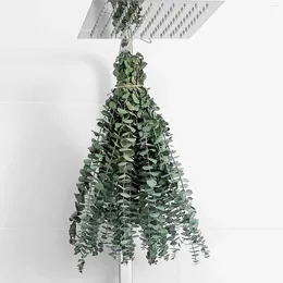 Decorative Flowers Dried Eucalyptus Stems 17" Real Leaves Artificial For Shower Hanging Wedding Home Farmhouse Decor Diy Plant