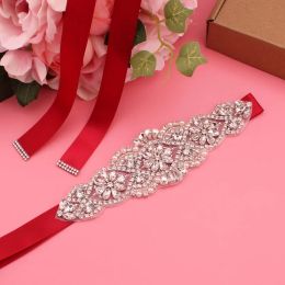 Wedding belt, silver crystal rhinestone, elegant, luxurious, beaded, handmade, bridesmaid