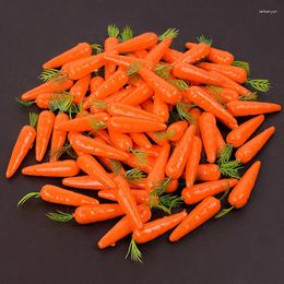 Decorative Flowers 10Pcs Easter Decoration Simulation Carrot Artificial Mini Foam Vegetable Carrots Ornament Home Kids Gifts