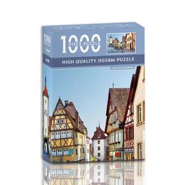 Puzzles Mini Jigsaw Puzzle 1000 Pieces for Adults Kids Austria Town Puzzles Toy Family Game Famous World Oil Painting Home Decoration Y240524
