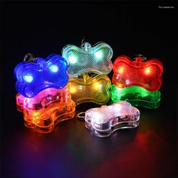 Dog Collars Night Glow Pendant For Dogs Safety Pet Luminous Bright Decor Spotlight Light Waterproof Running Lights Accessories