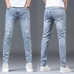 Men's Jeans Luxury Summer Designer Korean Classic Street Clothing Jeans Mens Fashion Comfortable Boyfriend Tight Jeans Mens Q240523