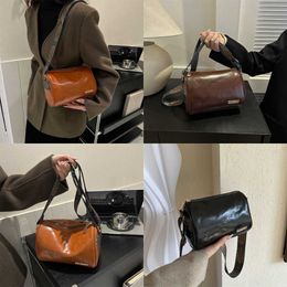 Women's Female Evening Boston Bags Crossbody Bag Fashion Pu Soft Leather Texture Large Capacity Casual Shoulder Pillow