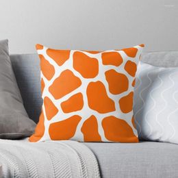 Pillow Orange And White Giraffe Print Throw Covers For Sofas Pillowcases Bed S Decorative
