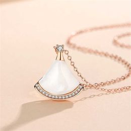 Midrange Charm and Brilliant Jewellery Bulgarly limited necklace Silver Necklace Womens Small Skirt Diamond Style White have Original logo