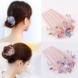 Hair Clips Fashion Women Bridal Rhinestone Combs Wedding Accessories Pin Bride Barrette Tiara Jewellery