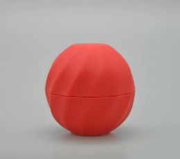 Blank box Cosmetic Ball Container 7g 5colors Lip Balm Jar Eye Gloss Cream Sample Case Red Orange Purple Green Black