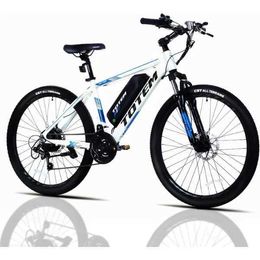 Bikes Totem Electric Bike for Adults 26 Mountain Ebike 350W motor 20MPH Victor 2.0 with 36V 10.4Ah detachable battery Q240523
