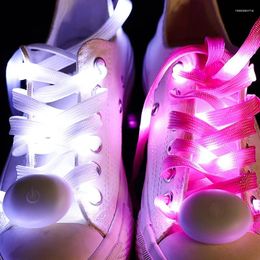 Shoe Parts Pink Luminous Shoelace Glow In The Dark Night Shoelaces Sneakers Men Women Sports Shoes Laces Nylon Led