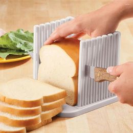 Baking Tools Bread Slicing Tool Adjustable Slicer Cutting Guide With Crumb Tray For Homemade Foldable Easy To Clean Bagels
