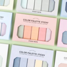 100 pages/set Colour Palette Sticky Notes Cute Planner Sticker Memo Sheets Pad Page Flags To Do List School Office Supplies