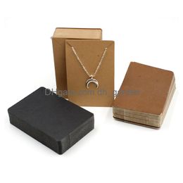 Other Labelling Tagging Supplies Earrings And Necklaces Display Cards Cardboard Earring Packaging Hang Tag Card Ear Studs Paper For Jew Otbvw