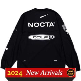 Mens Hoodies Us Version Nocta Golf Co Branded Draw Breathable Quick Drying Leisure Sports T-shirt Long Sleeve Round Neck Summer MDLL