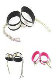Devices Stainless steel silicone pad thigh key ring chain belt leg cuff lock2926222