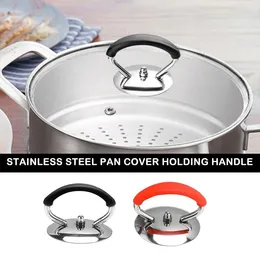 Double Boilers Universal Pot Lid Top Replacement Handgrip Knob Stainless Steel Pan Cover Holding Handle Kitchen Accessories Cookware Tool