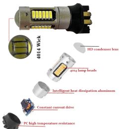 2pcs Canbus PW24W PWY24W LED Bulbs For Audi BMW Volkswagen Turn Signal Light Daytime Running Light DRL Amber yellow White