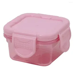 Storage Bottles Crisper Food Containers Stackable Transparent With Sealing Buckle Lid For Mini Fridges Kitchen