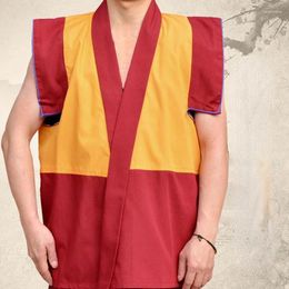 Ethnic Clothing Lama Vest Top Tibetan Monk Clothes Gongga Men Tibet Buddhism Waistcoat