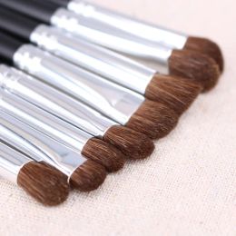 Professional Eyes Makeup Brushes Set Nature Hair Eye Shadow Liner Brow Cream Smudge Contour Shading Blending Makeup Tools Kit