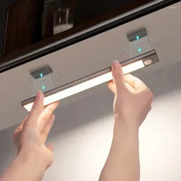 Wall Lamp Motion Sensor Cabinet Light Under Counter Closet Lighting Wireless USB Rechargeable Kitchen Lights Battery Operated