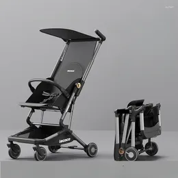 Strollers Portable Baby Stroller Four-wheel Lightweight Foldable Travel Pram Multifunction Carriage