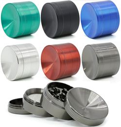 Newest Zinc Metal Rainbow Grinder 4 Layers Concave Herb Grinder 40mm Diameter Grinders Wax Smoking Accessories Herbal Tobacco Crus2532392