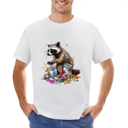 Men's Polos Trash Panda T-shirt Oversized Plus Size Tops Hippie Clothes Summer Top Mens White T Shirts