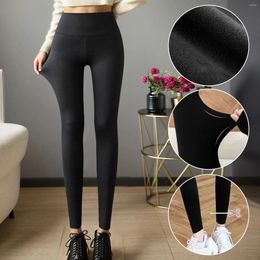 Women's Leggings Thicken Winter Warm Women Fleece Tights Breathable Sports Pants Fitness Cropped Yoga Brushed