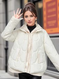 Women's Down Parkas Winter Jackets For Women 2023 New Fashion Fake Two Pieces Short Parkas Korean Style Winter Womens Cold Coat Hooded T240523