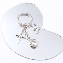Y2k Moon Star Keychains Space Rabbit Animals Key Rings For Women Girls Birthday Friendship Gift Handmade DIY Jewellery