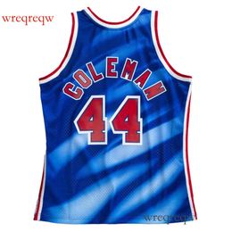 ed Basketball jerseys #44 Derrick Coleman 1990-91 mesh Hardwoods classic retro jersey Men Women Youth S-6XL