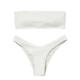 Women's Swimwear Bikini High Waisted Tummy Control Two Piece Swimsuit 2024 Girl Beach Bathing Suit Woman Fahsion Spain