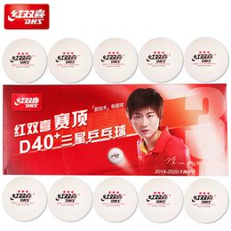 10 Balls/Box DHS 3 Star D40+ Table Tennis Balls New Material Plastic Poly Ping Pong Balls ITTF approved Seam professional ball