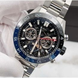 علامة Mens Watch Heure Multi Functional Quartz Movement Watch أعلى جودة مصمم كلاسيكي مشاهدة فاخرة الساعة 44 ملم من الفولاذ المقاوم للصدأ من الفولاذ المقاوم للماء