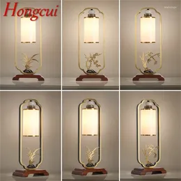 Table Lamps Hongcui Modern Brass Creative LED Luxury Desk Light For Home Decoration Bedroom