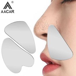 Face Massager 1 stainless steel guasha scraper massager for facial neck body guasha massage tool facial skin care guasha board facial massager Q240523