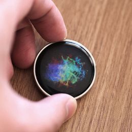 New Round Galaxy Star Fingertip Alloy Gyro Decompression Toy Fidgets Spinner Hobbies For Adults Children Gifts