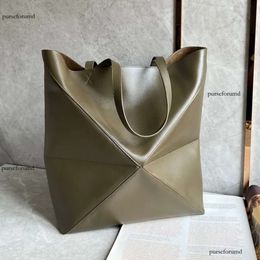 10A Designer de qualidade espelhado Tote Big 42cm Bolsa de ombro de ombro genuíno Saco de compras de balde dobrável genuíno Frete grátis Le005