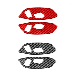 Interior Accessories 652F Seat Adjustment Switches Frame Stickers For C8 2024-2024 Carbon Fibre Car Front Decals