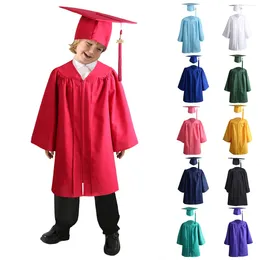 Clothing Sets Children Graduation Gown Hat Set Kindergarten Festival Stage Performance Academic Dress Cosplay