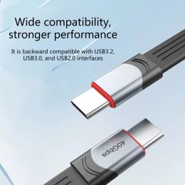 PD 60W for 3 Cable Certified 40Gbps Type C to C USB Fast USB C for Macbook Charge Data Cable Emark Chip
