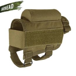 Tactical Hunting Rifle Cheek Rest Buttstock Gun Bullet Stock Ammo Shell Magazine Molle Pouch Cartridge Adjustable Holder Bag