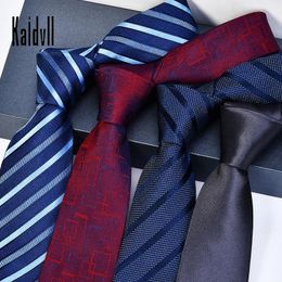2024 Mens 8cm Tie Striped Dotted Silk Necklace Wedding Formal Set Interview Accessories with Gift Box 240515