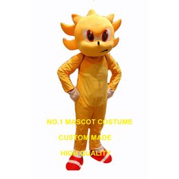popular cartoon golden super hedgehog mascot costume adult size hot sale anime costumes carnival fancy dress 2659 Mascot Costumes