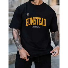 Men's T-Shirts 2024 Summer New Mens Print T-shirt High Quality Pure Cotton Mens Casual Sports T-Shirt for Men Oversized T-shirt Men Clothing J240523