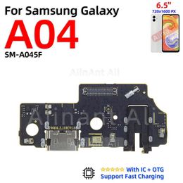 AiinAnt Fast Charging Connector Board Dock Charger Flex Cable For Samsung Galaxy A01 A02 A02s A03 A03s A04 A04e A04s Phone Part